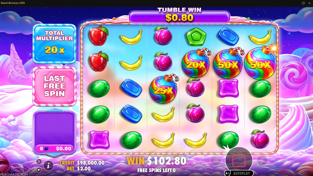 Sweet Bonanza 2500 Super Free Spins 2