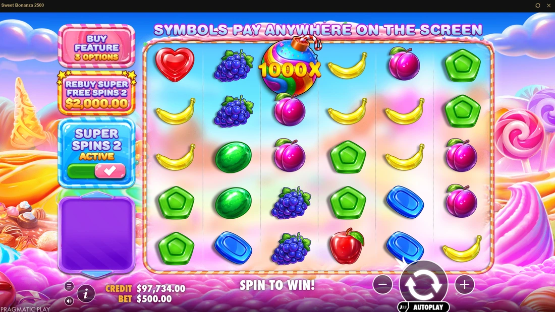 Sweet Bonanza 2500 Super Spin 2