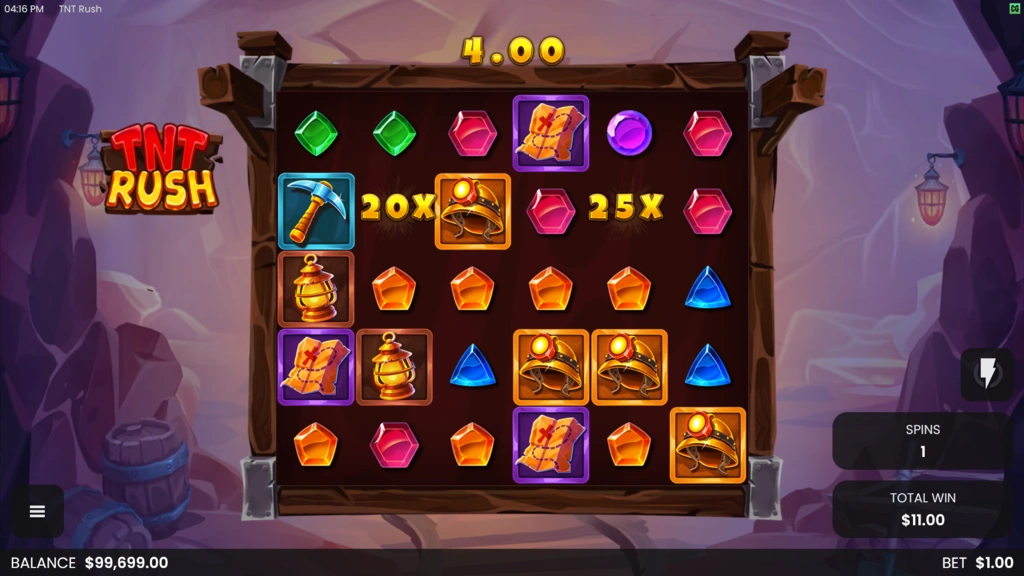 TNT Rush Free Spins