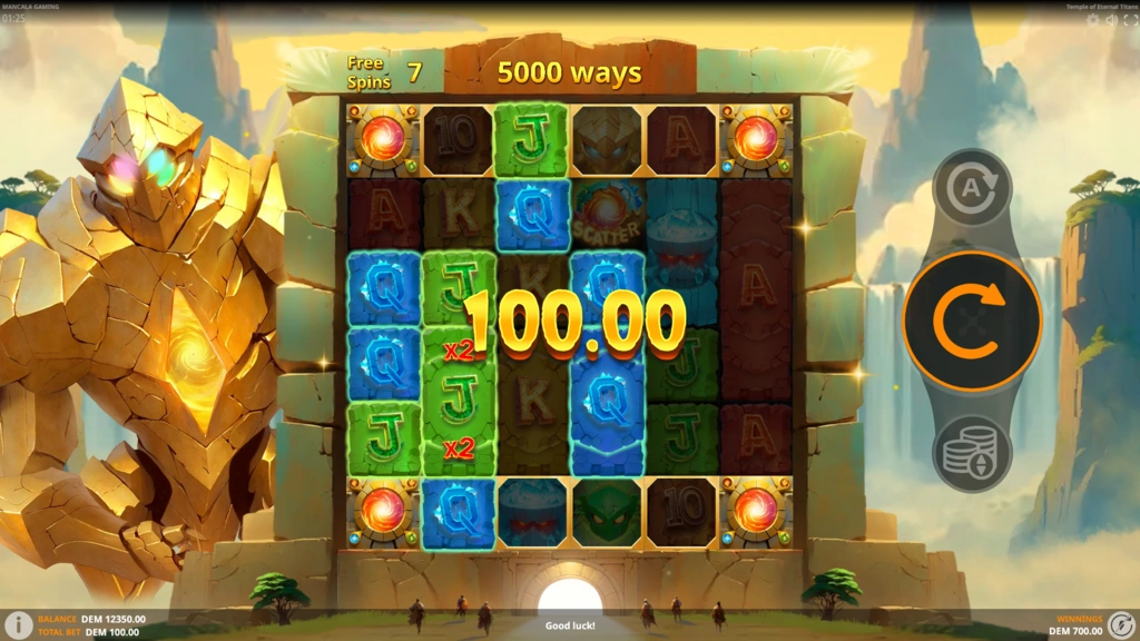 Temple of Eternal Titans - Free Spins