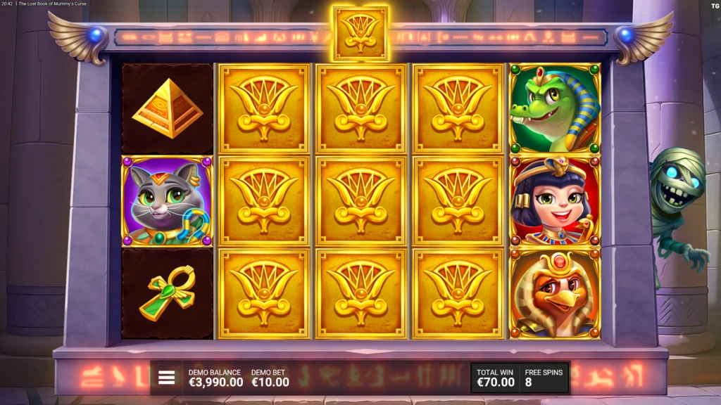 The Lost Book of Mummy's Curse - Free Spins