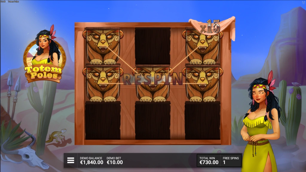 Totem Poles - Respin in Free Spins