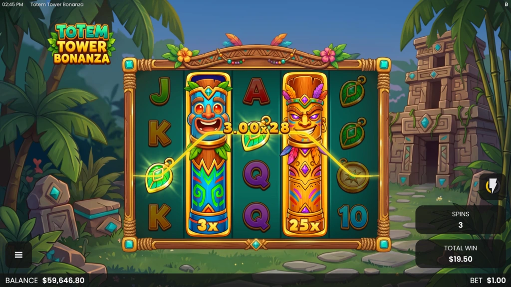 Totem Tower Bonanza Free Spins