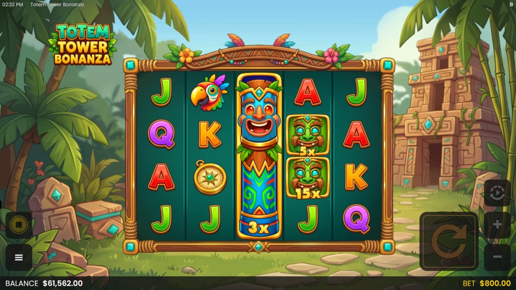 Totem Tower Bonanza Multiplier Expanding Wild