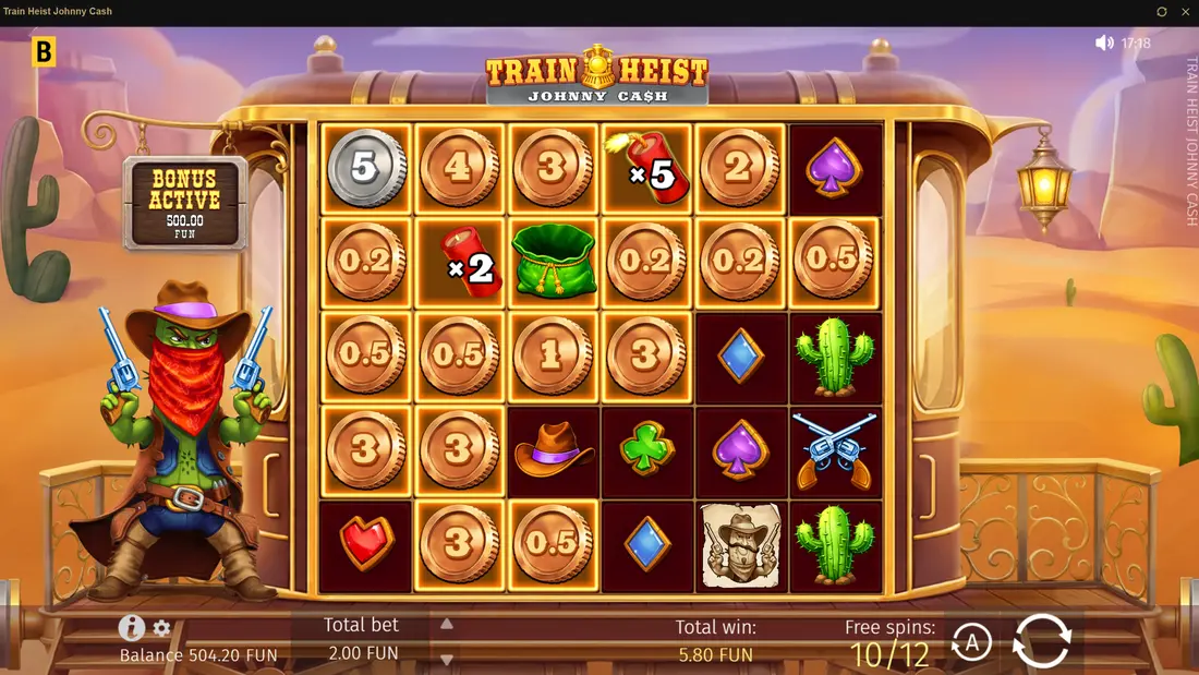 Train Heist Johnny Cash Super Free Spins