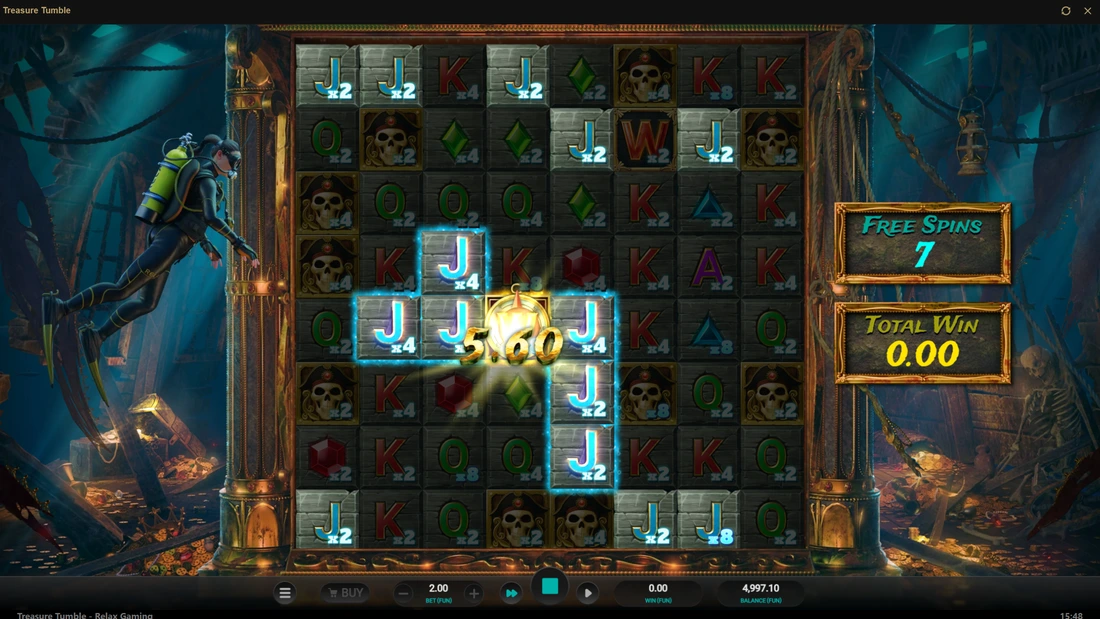 Treaser Tumble Super Galleon Bonus