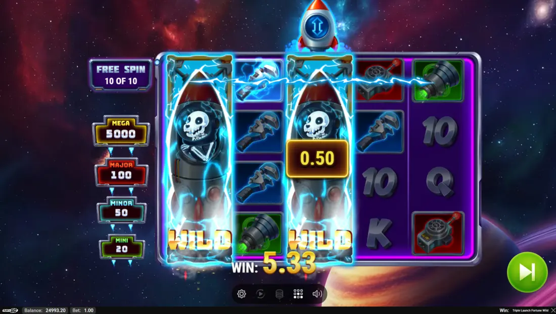 Triple Launch Fortune Wild Expanding Wild