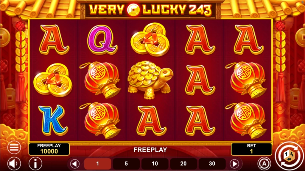 Very Lucky 243 (1spin4win) Free Demo & Review | 2,700x Max Win