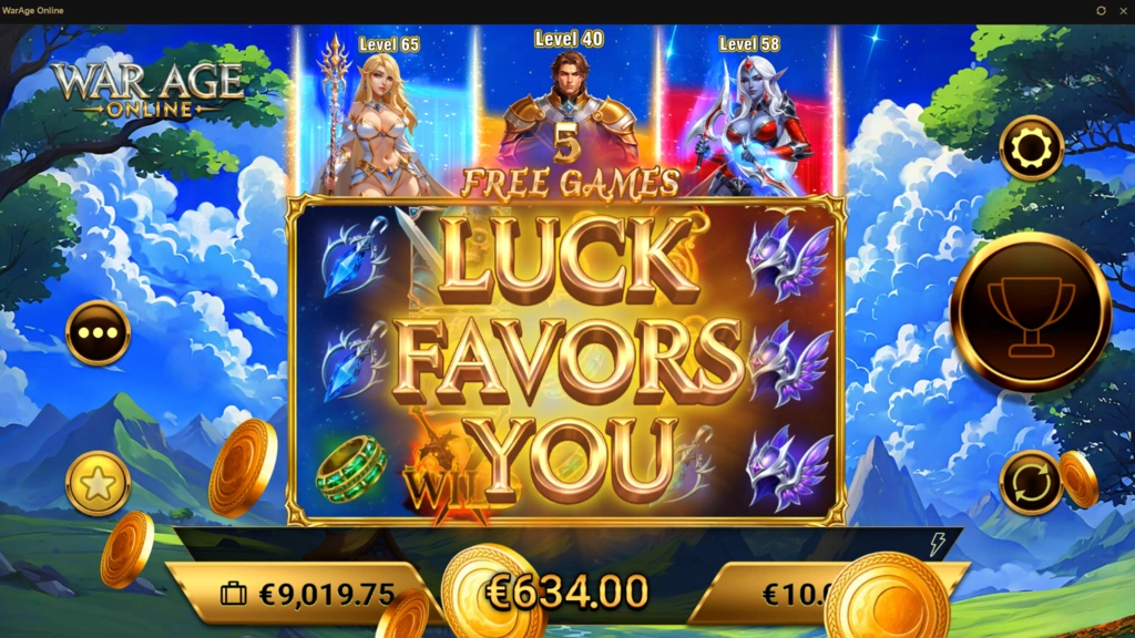 WarAge Online - Free Spins