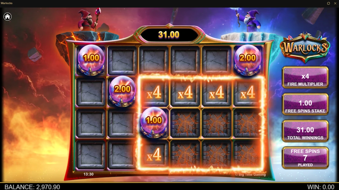 Warlocks Stash and Spin Free Spins