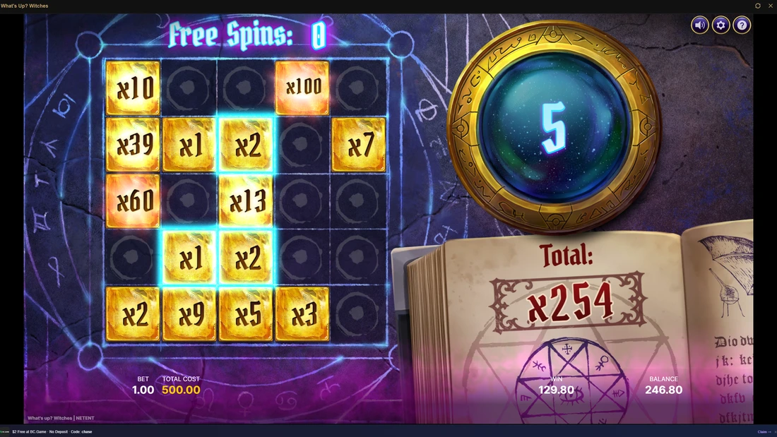 What's Up Witches Free Spins What's Up Witches Free Spins