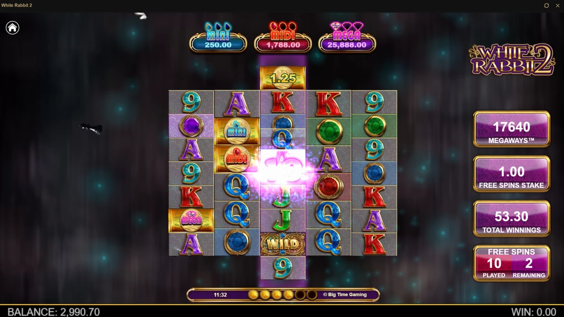 White Rabbit 2 (Big Time Gaming) | Free Demo | Review | 133,100x Max Win