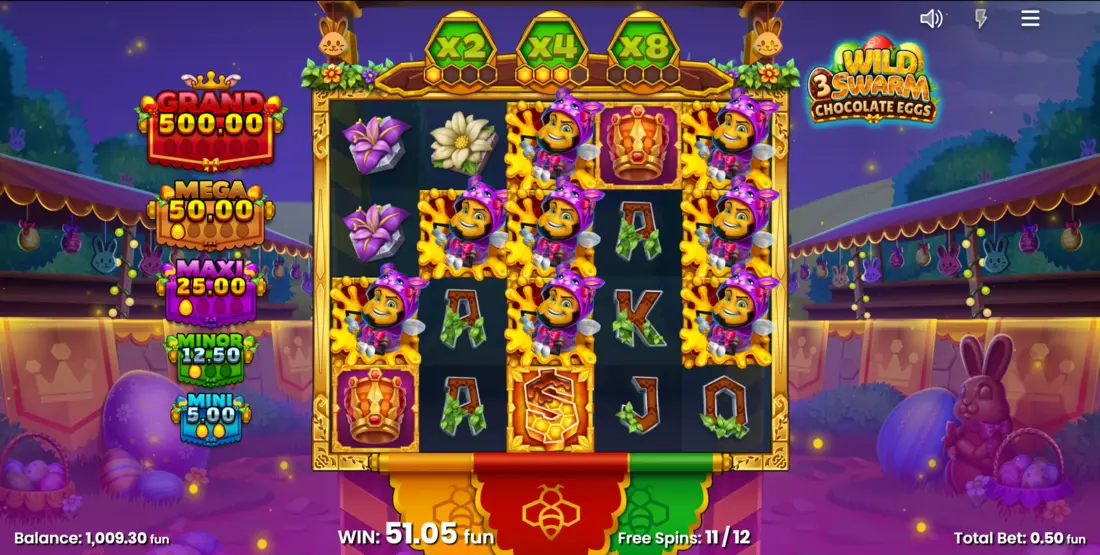 Wild Swarm 3 Chocolate Eggs Free Spins
