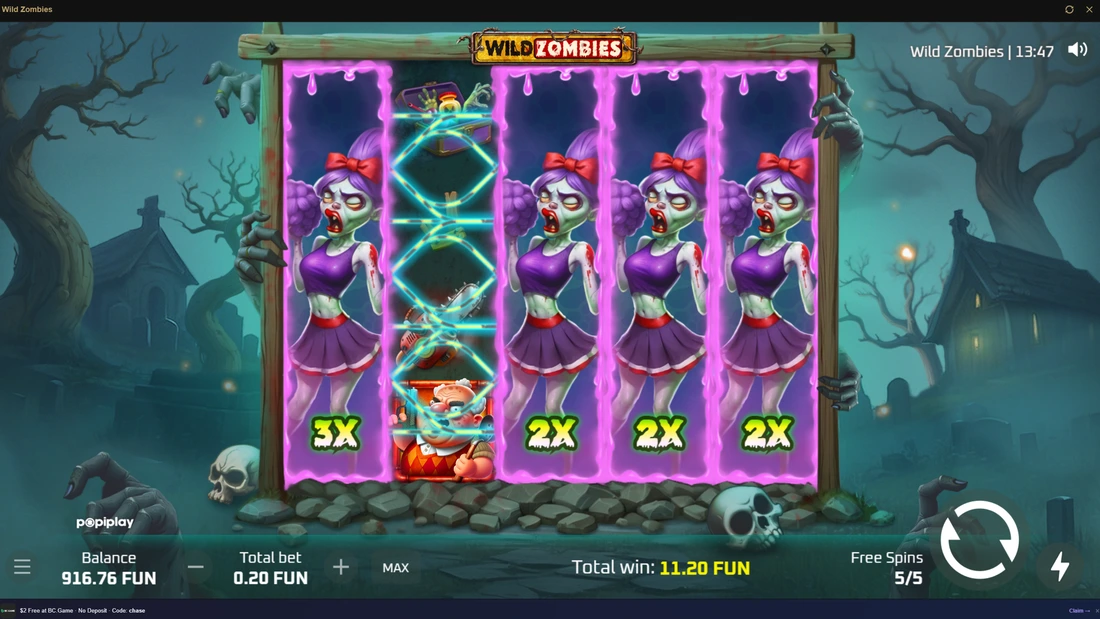 Wild Zombies Super Graveyard Spins