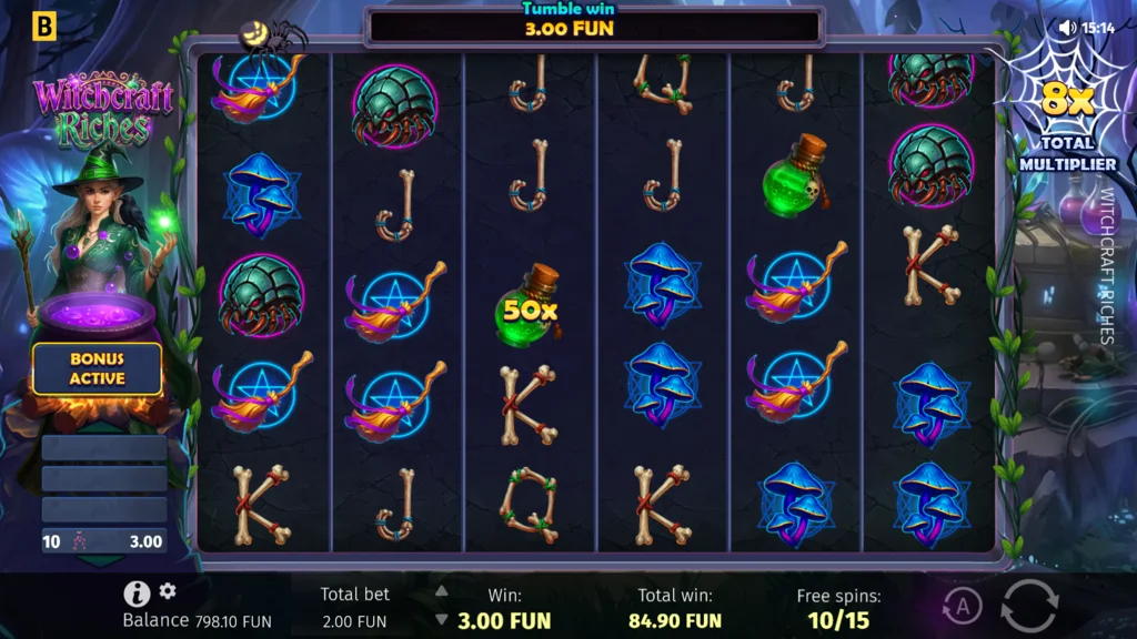 Witchcraft Riches Free Spins