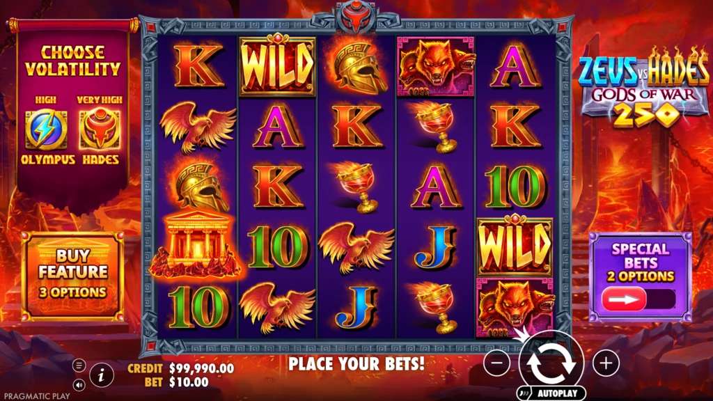 Zeus vs Hades Gods of War 250 - Base Game