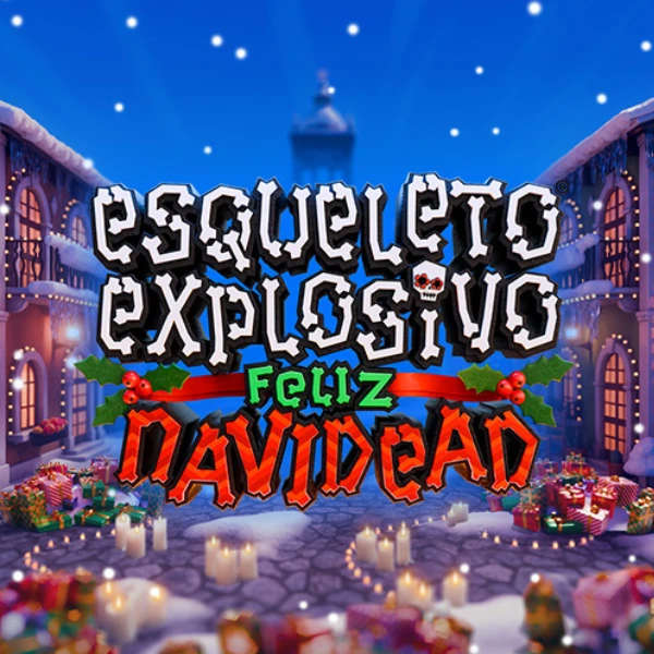 Esqueleto Explosivo Feliz Navidead logo