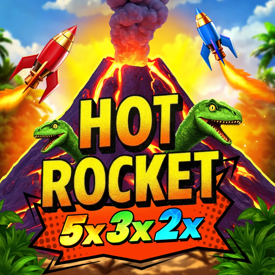 HOT ROCKET 5x 3x 2x  logo